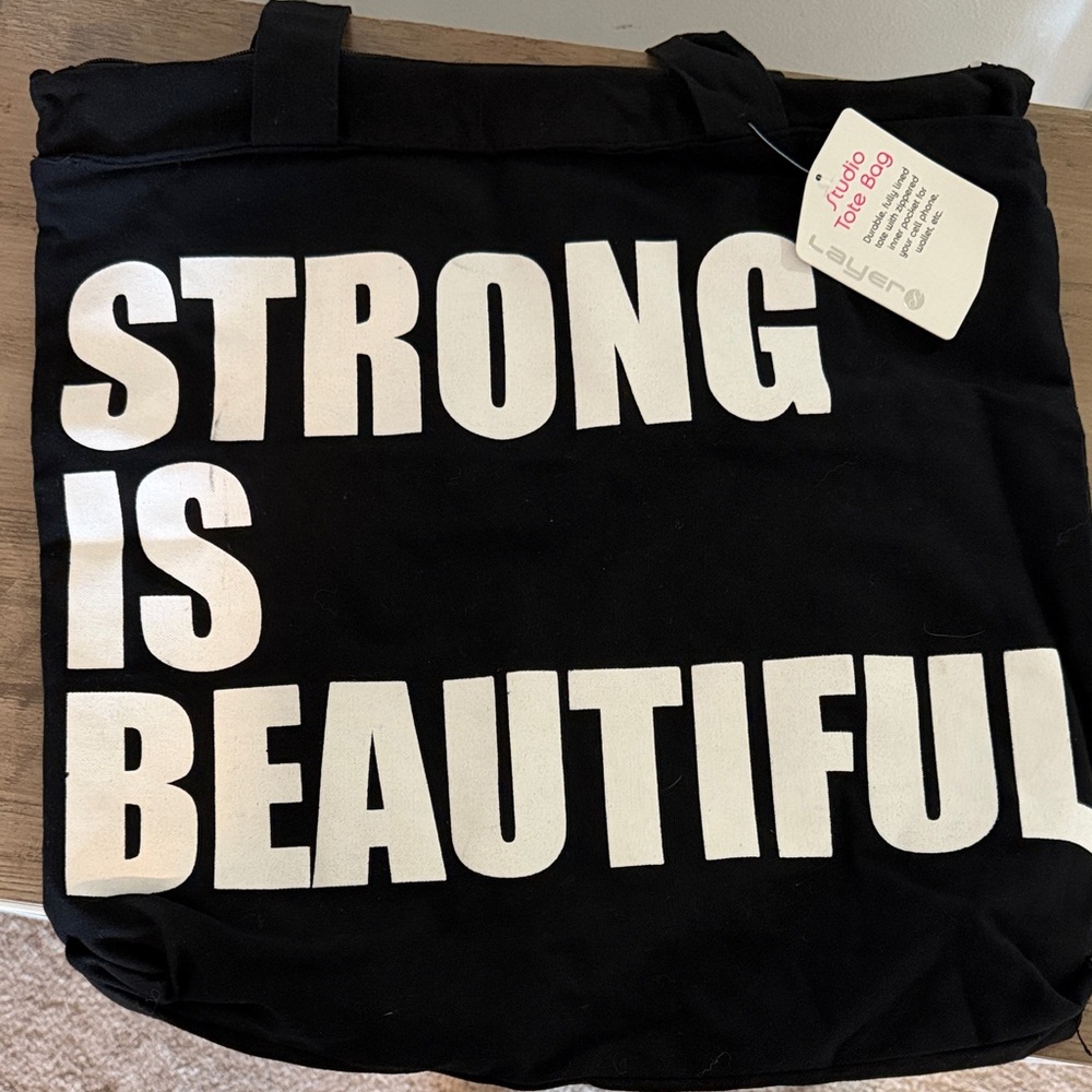 Layer 8 Black and White Tote Bag